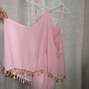 Pink Pom Pom Romper